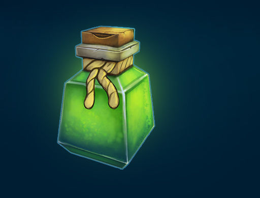 Potion -  Poison  Low poly game asset Low-poly 3D model_5