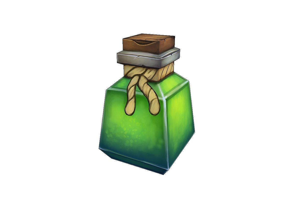Potion -  Poison  Low poly game asset Low-poly 3D model_8