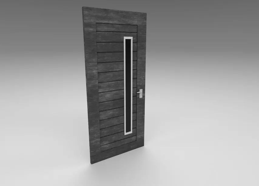 Modern interior door Free low-poly 3D model