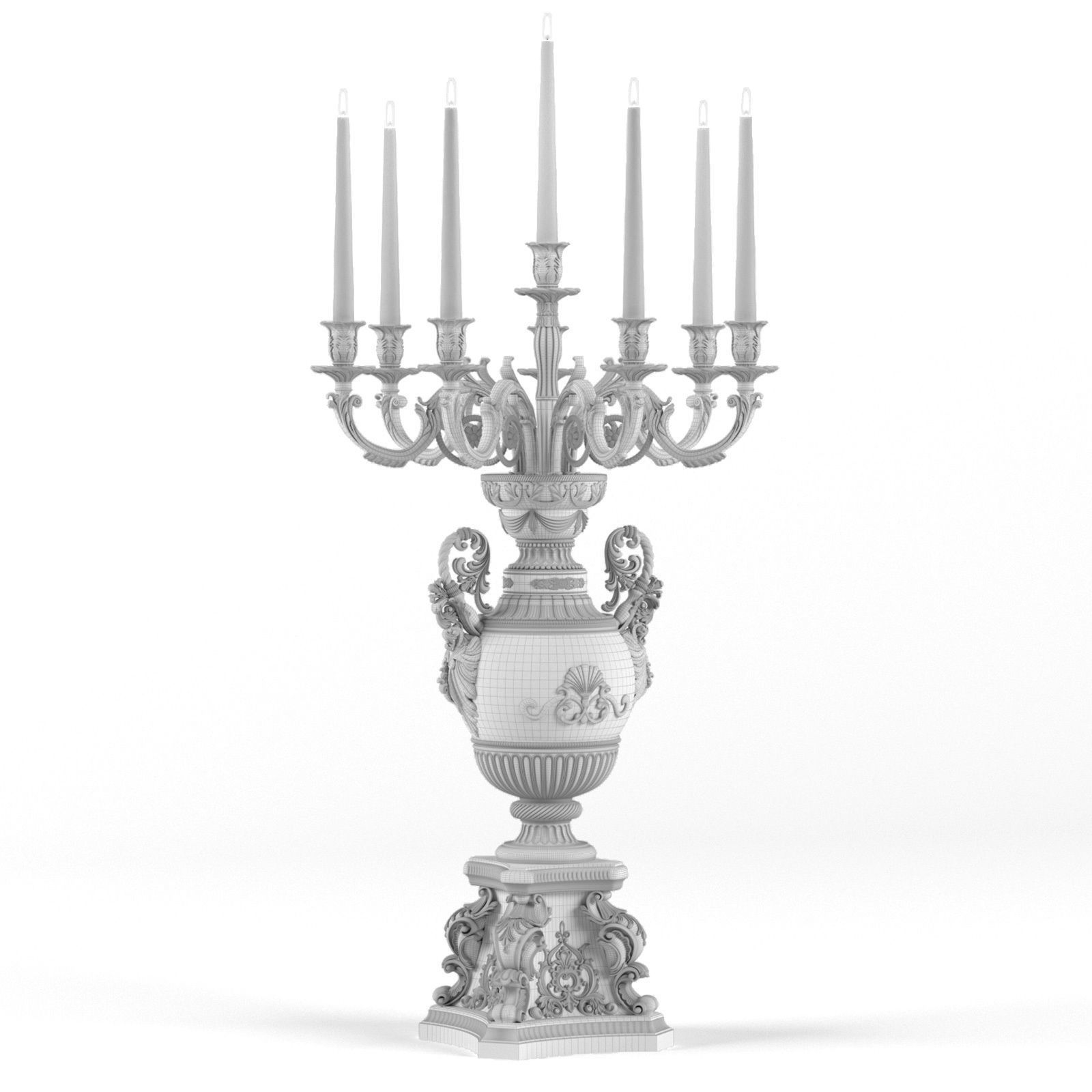 Classic desktop Candlestick BALDI 3D model_5