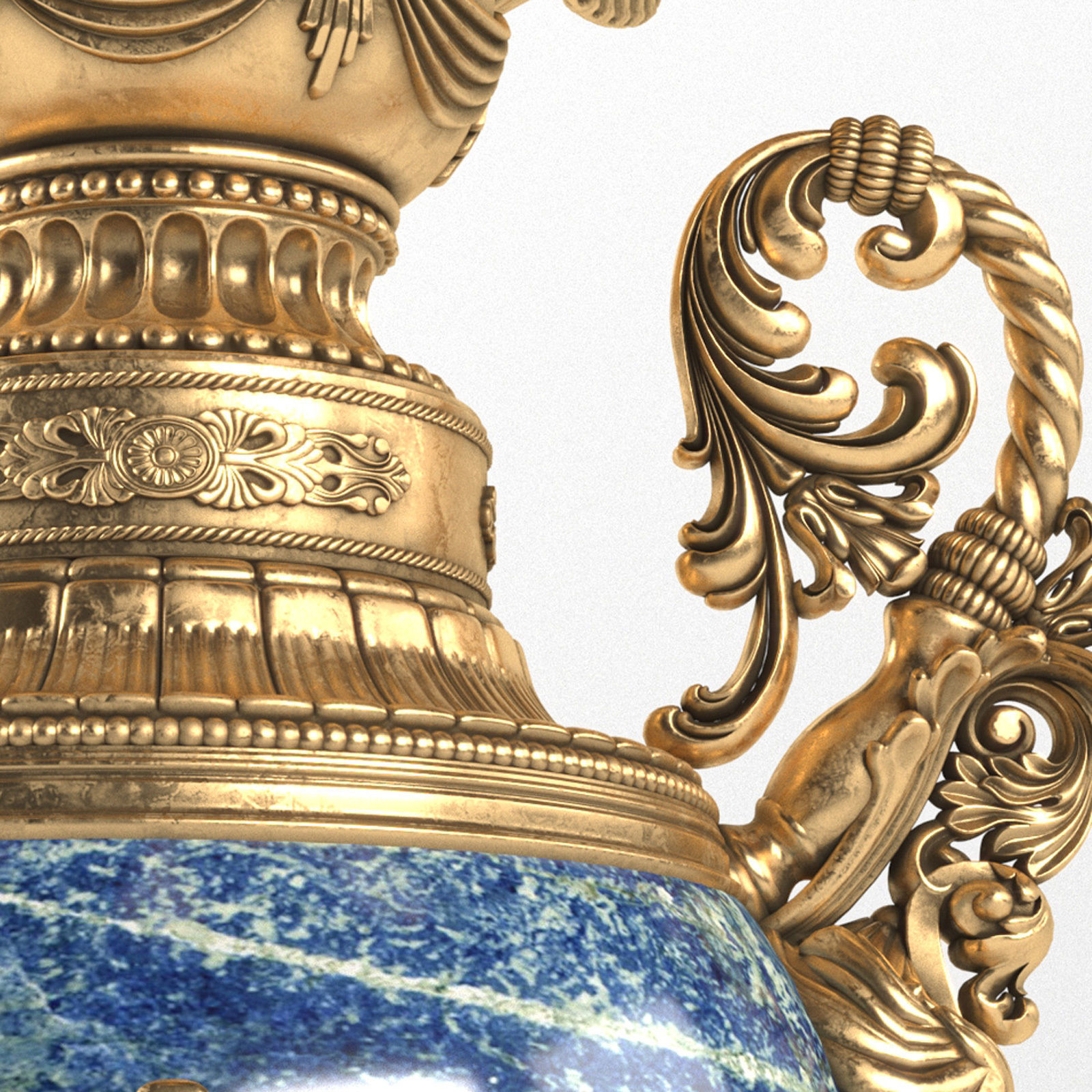 Classic desktop Candlestick BALDI 3D model_2