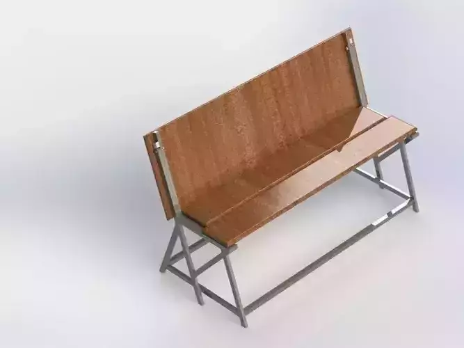 Banco que se transforma em mesa Bank that turns into table