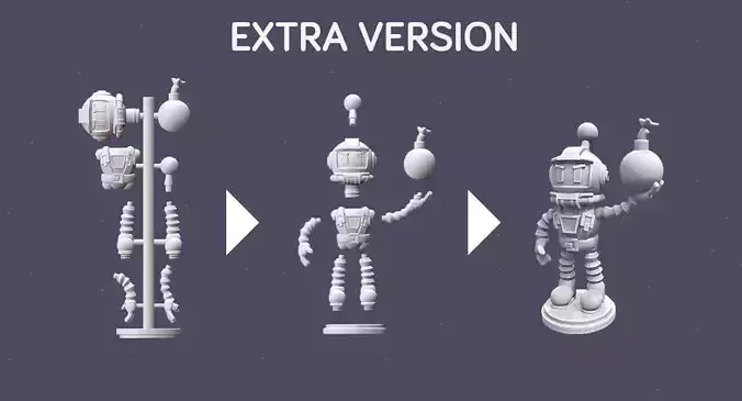 Bomberman 1 - Print READY Extra version temp 3D print model