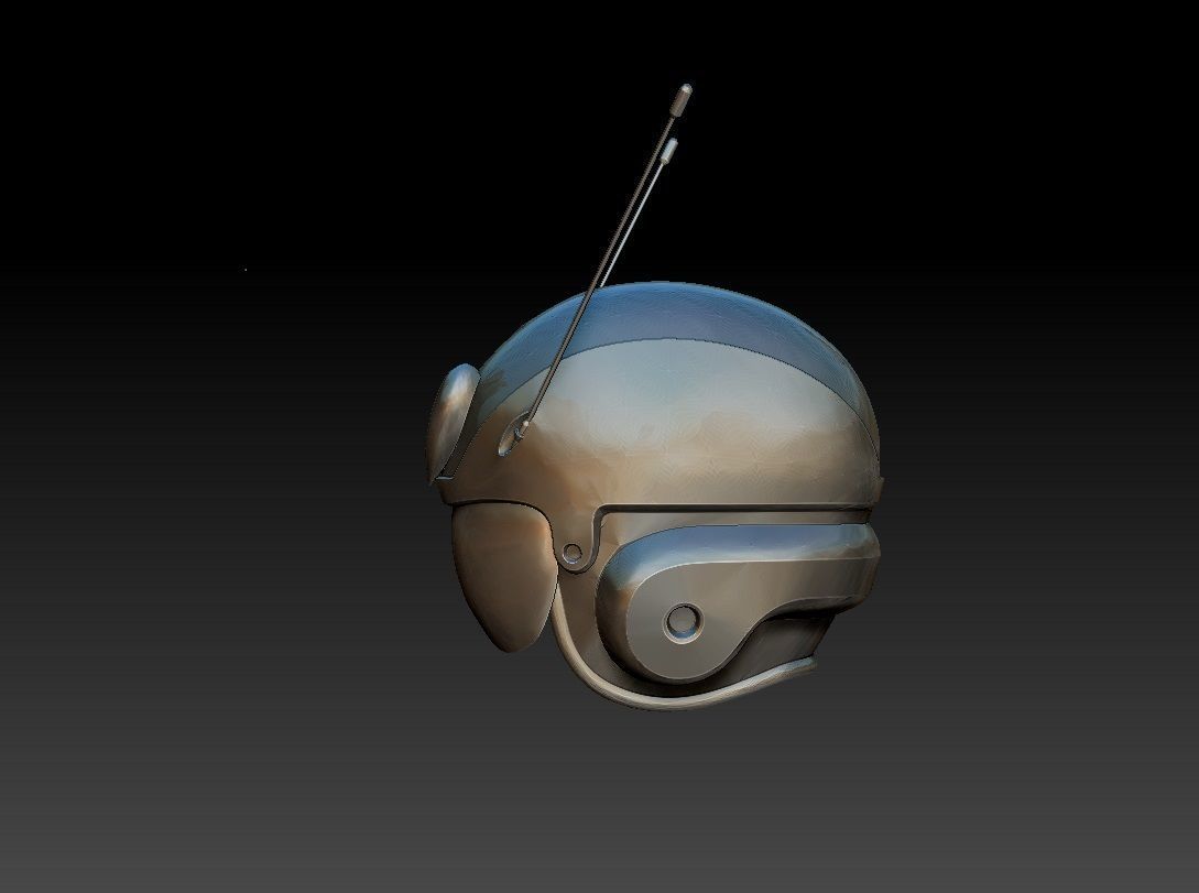 Saiyaman 2 heart shaped helmet with antennas 3D print model_1