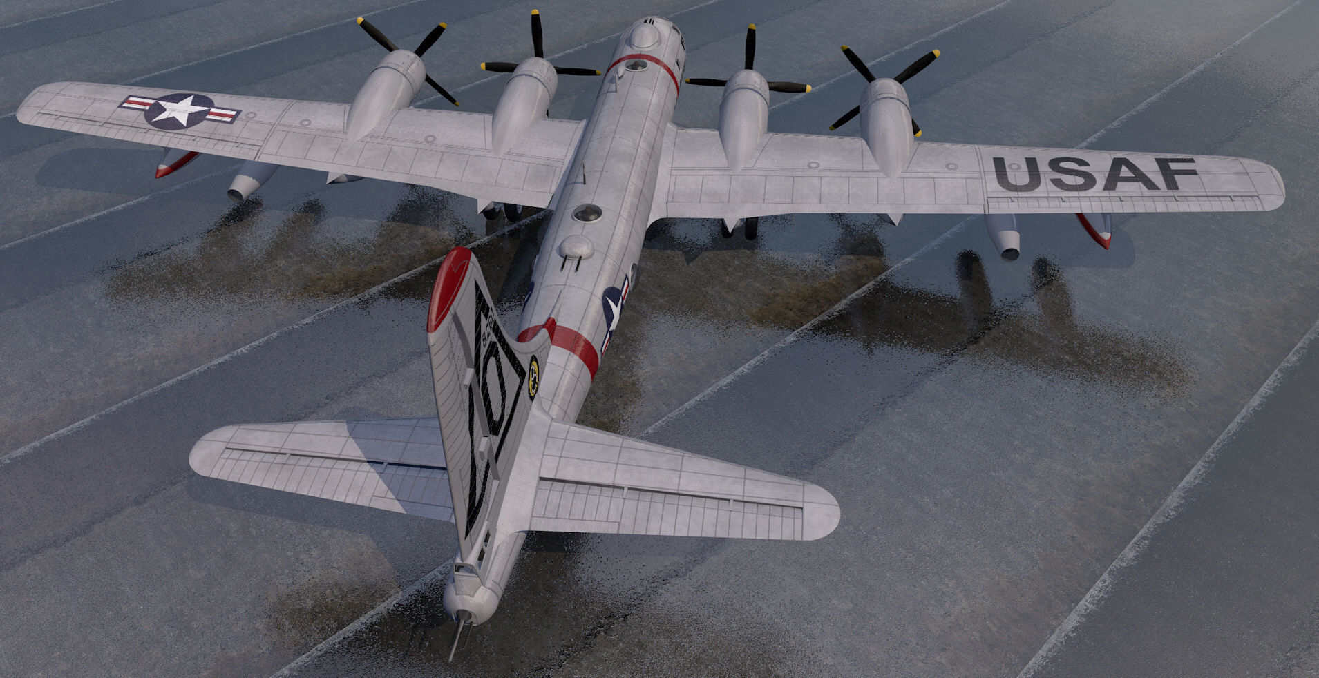 Boeing B-50 Superfortress 3D model_5