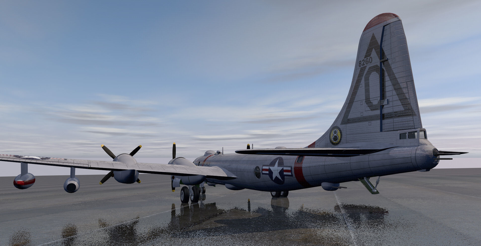 Boeing B-50 Superfortress 3D model_3