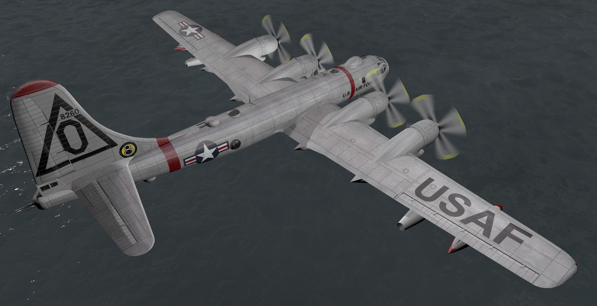 Boeing B-50 Superfortress 3D model_9