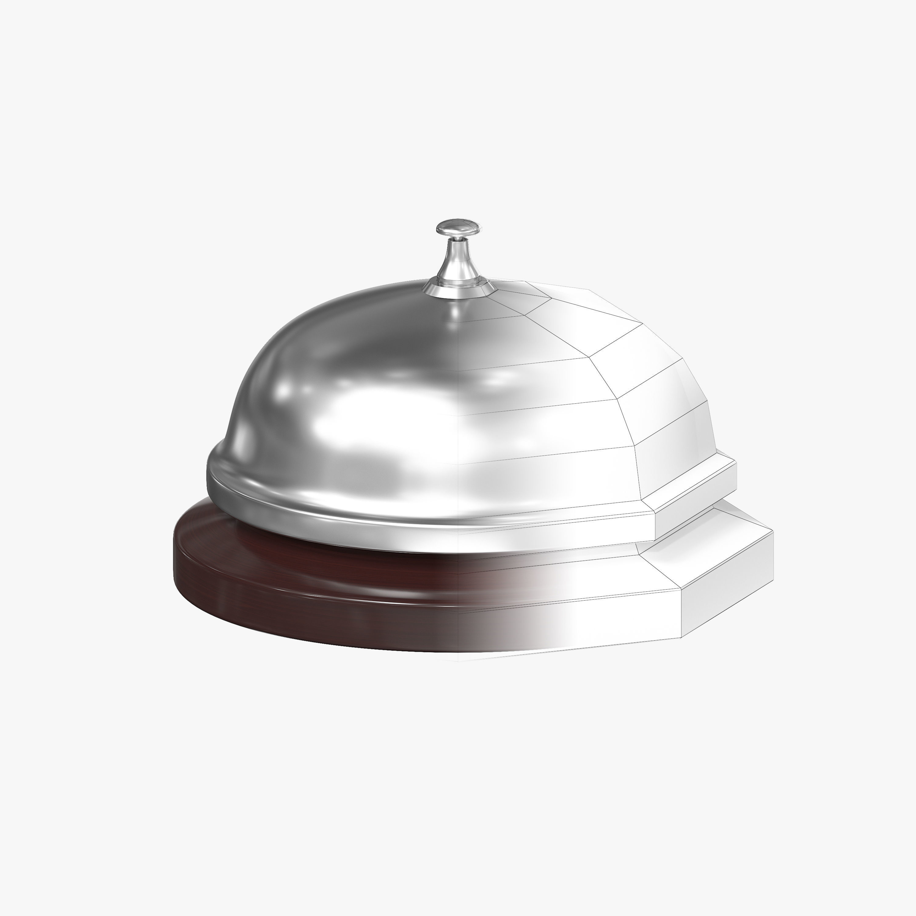 Service bell 3D model_2