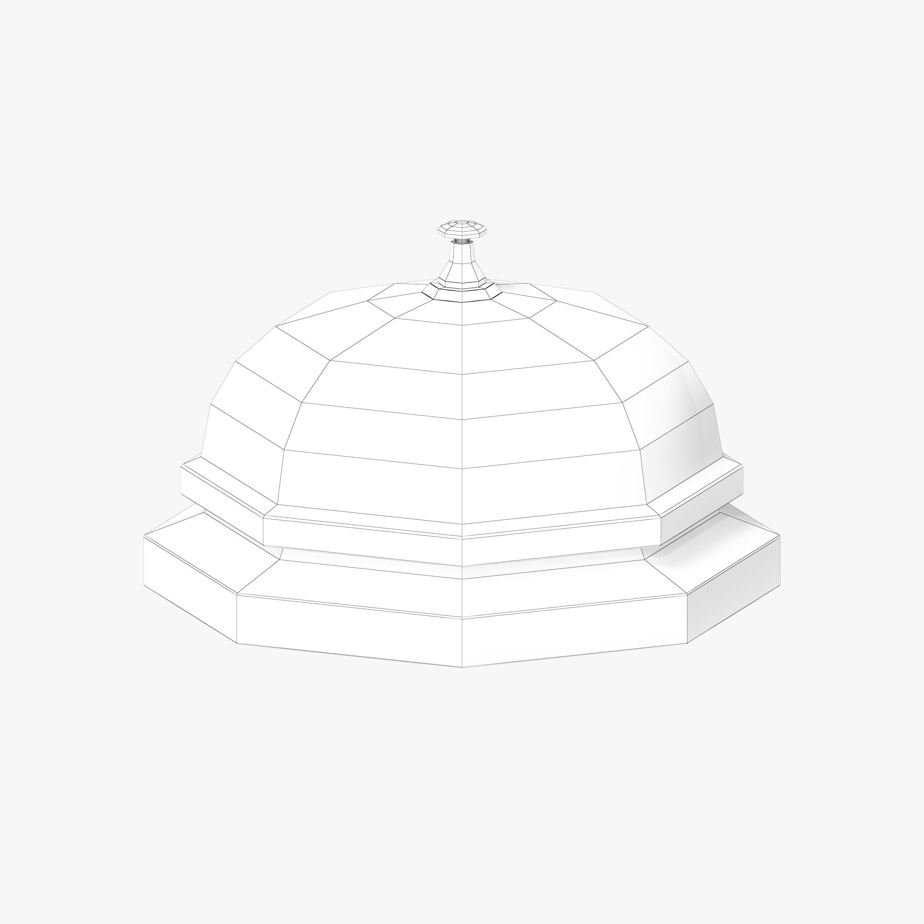 Service bell 3D model_3