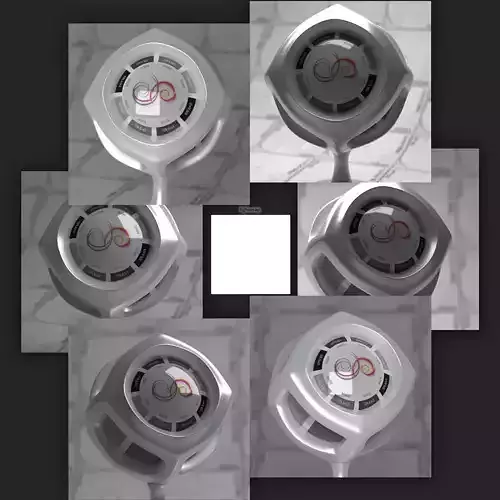 Flat 1x1 Square 4k Synth HDRI Texture