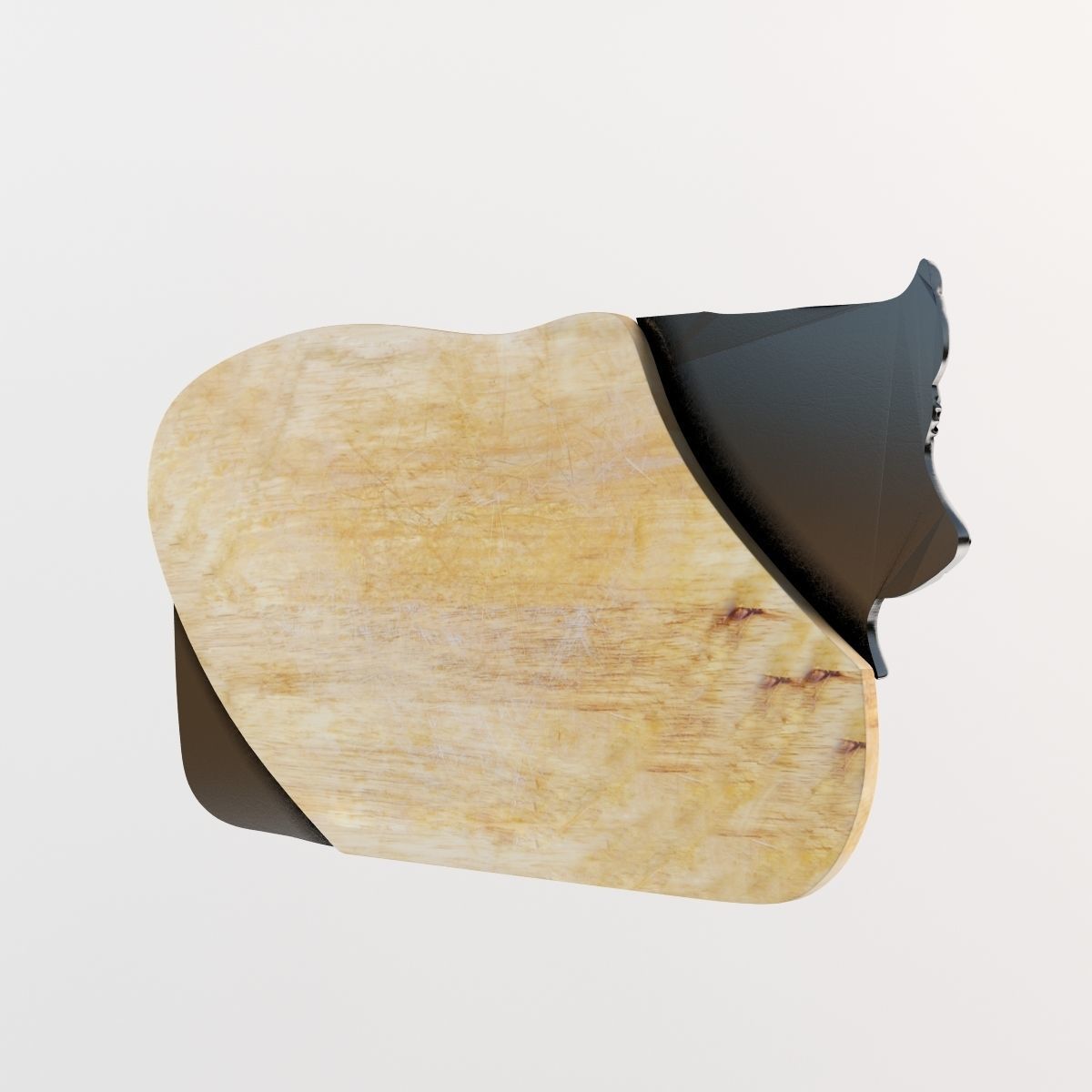 Tray cow CNC 3D print model_3