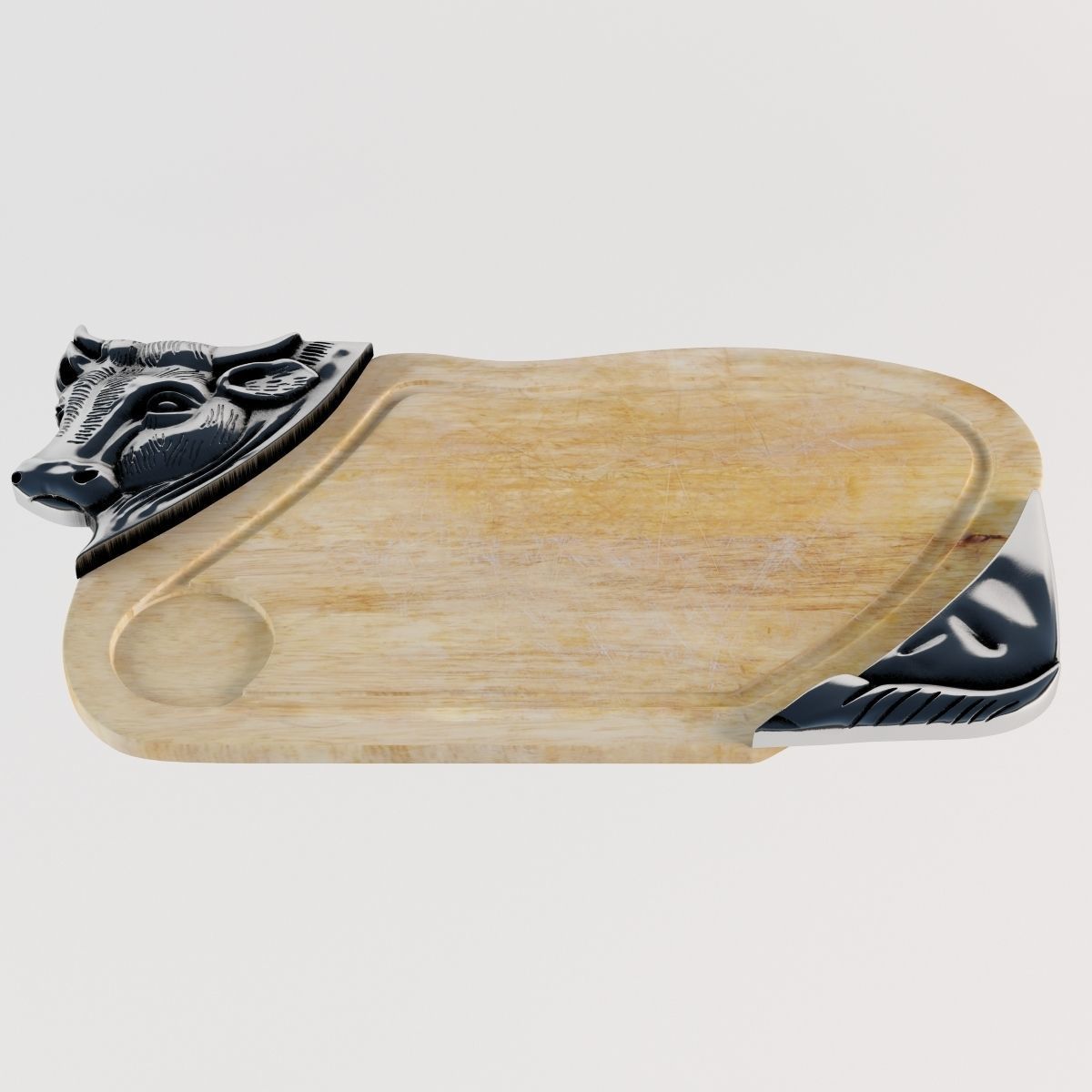 Tray cow CNC 3D print model_1