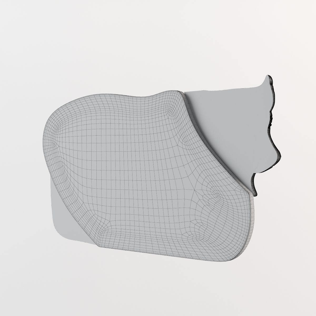 Tray cow CNC 3D print model_5