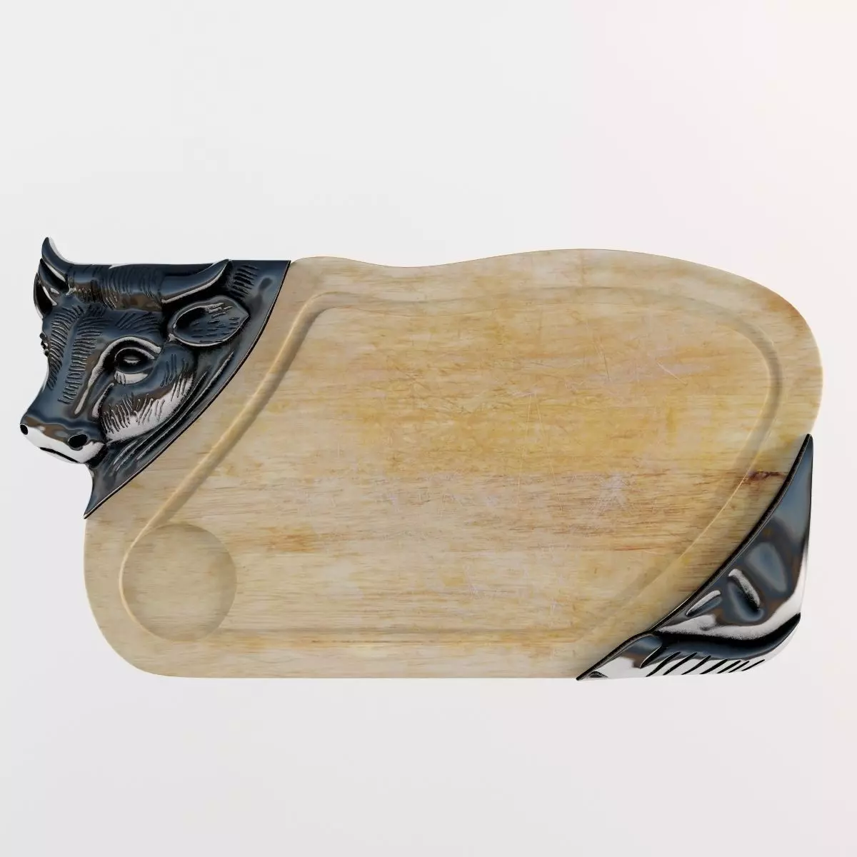 Tray cow CNC 3D print model_0