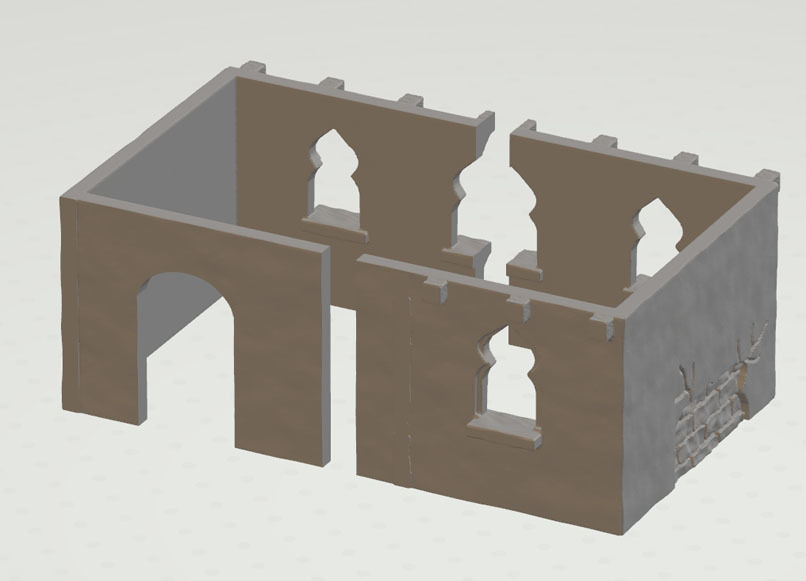 modular arabic building set -stl file- 3D print model_3