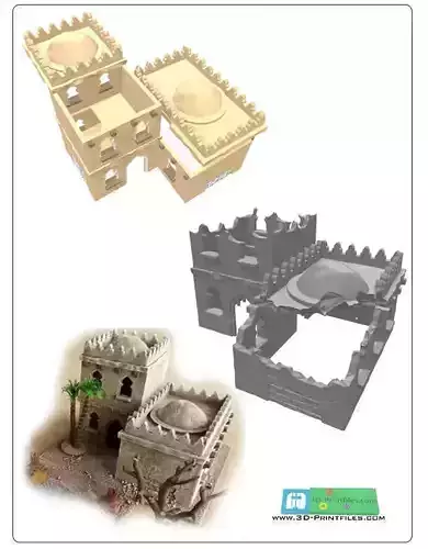 modular arabic building set -stl file- 3D print model
