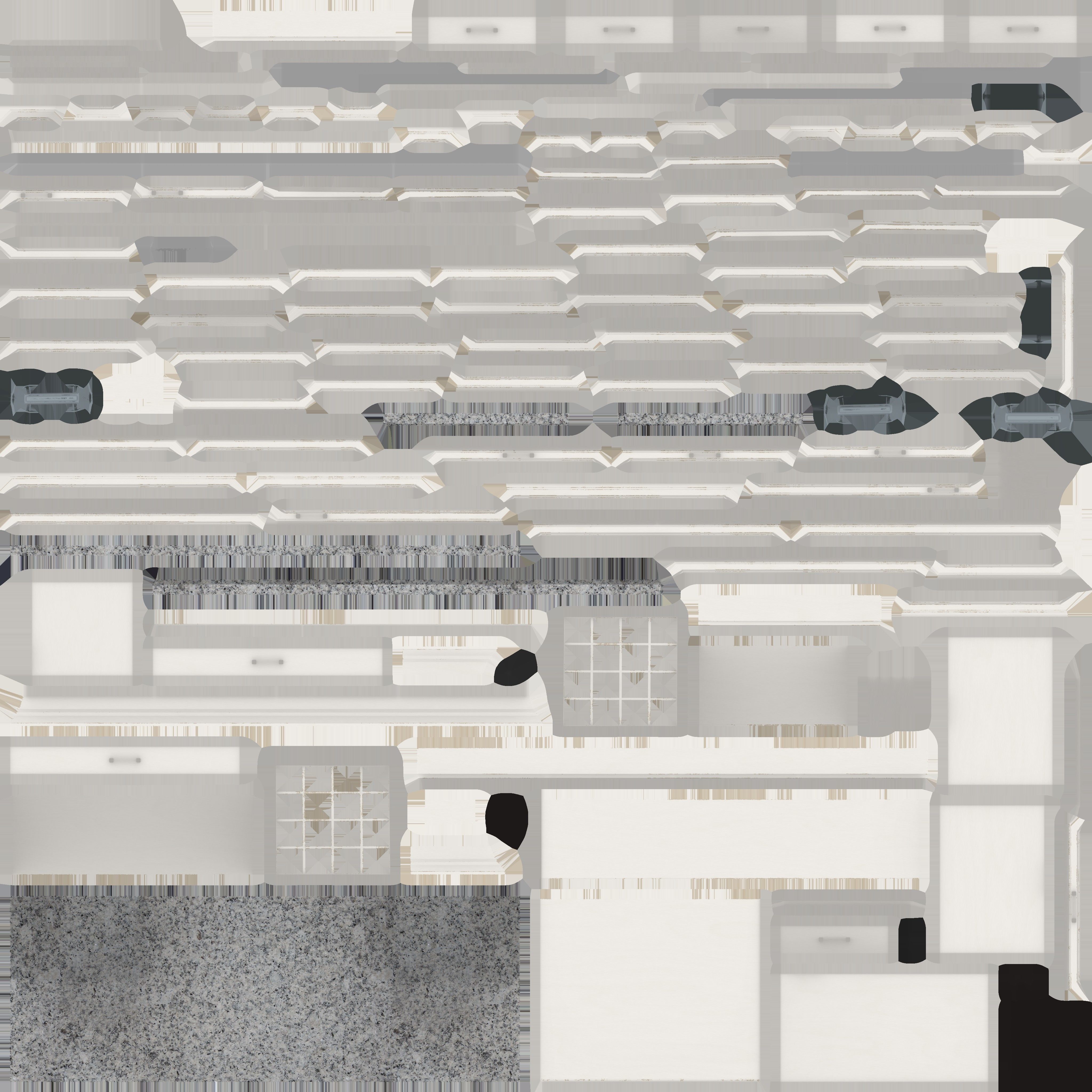 Modern Cabinet Hutch Free low-poly 3D model_12