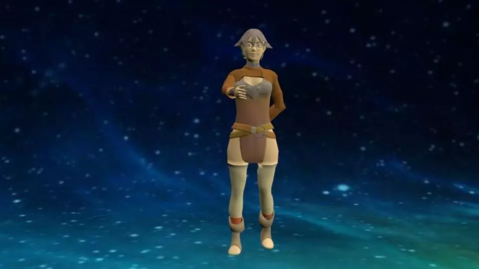 Chica RPG Free 3D model_0