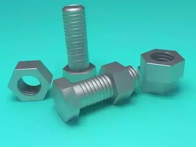 Bolt and Nut 3D model