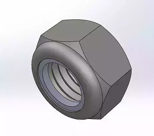 Porca sextavada autotravante M8 Self-locking hex nut M8