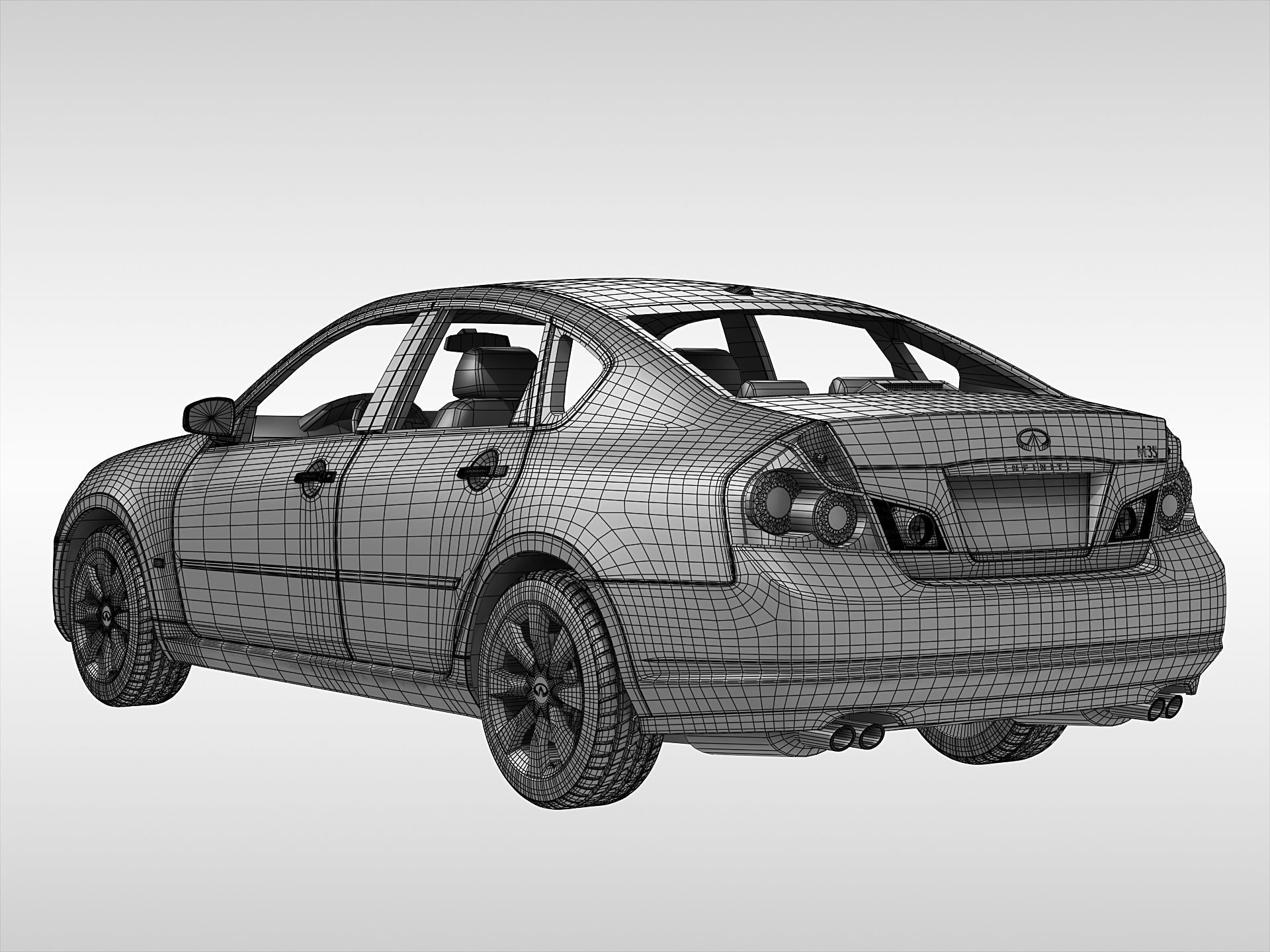 Infiniti M35 2005 - 2007 3D model_12