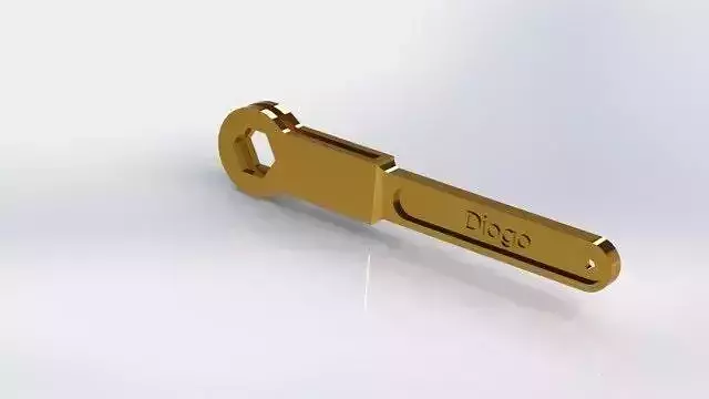 Chave 26 mm key 26mm Free 3D model