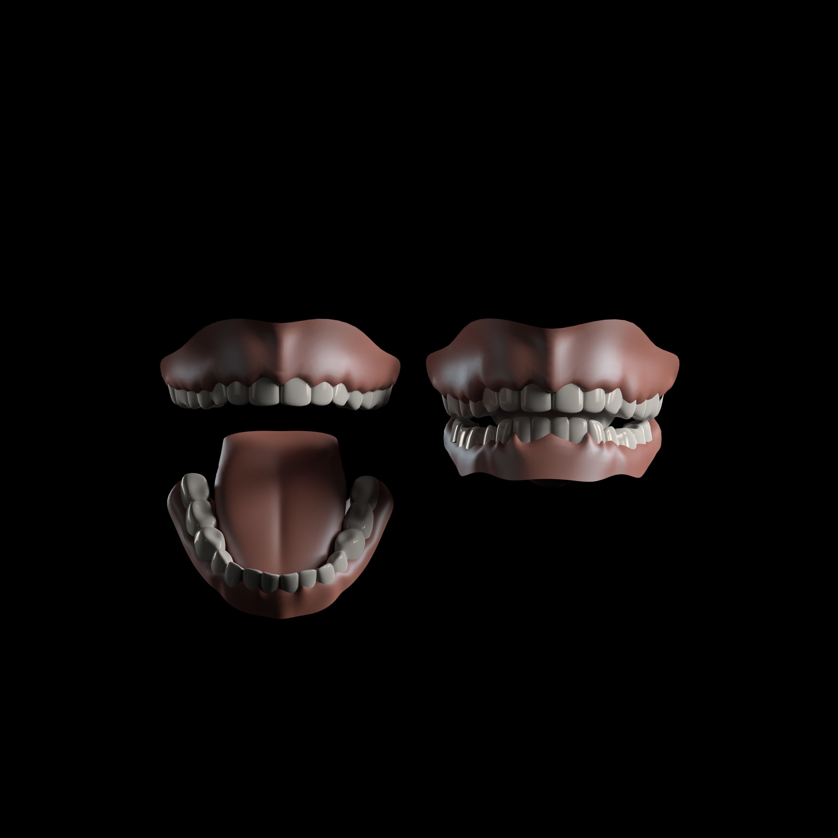 Realistic Human Basemesh - Rigged - UVMapped - Child Body Low-poly 3D model_7