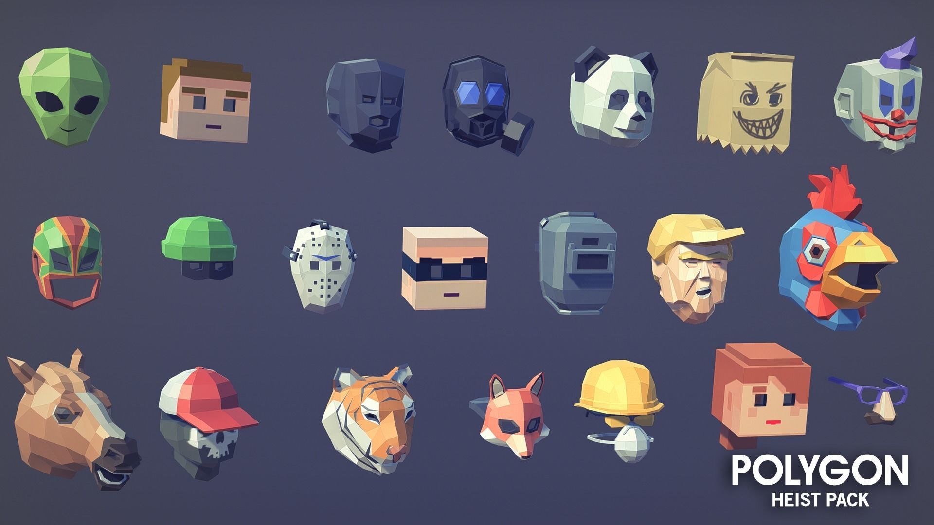 POLYGON - Heist Pack Low-poly 3D model_8