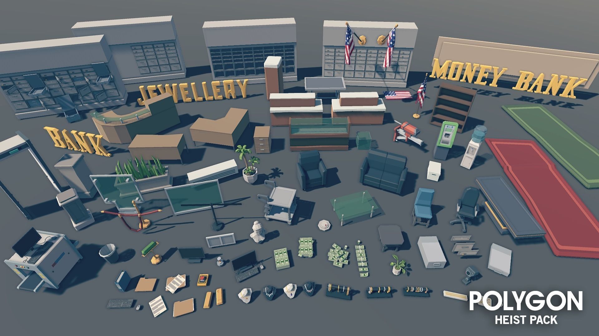 POLYGON - Heist Pack Low-poly 3D model_10