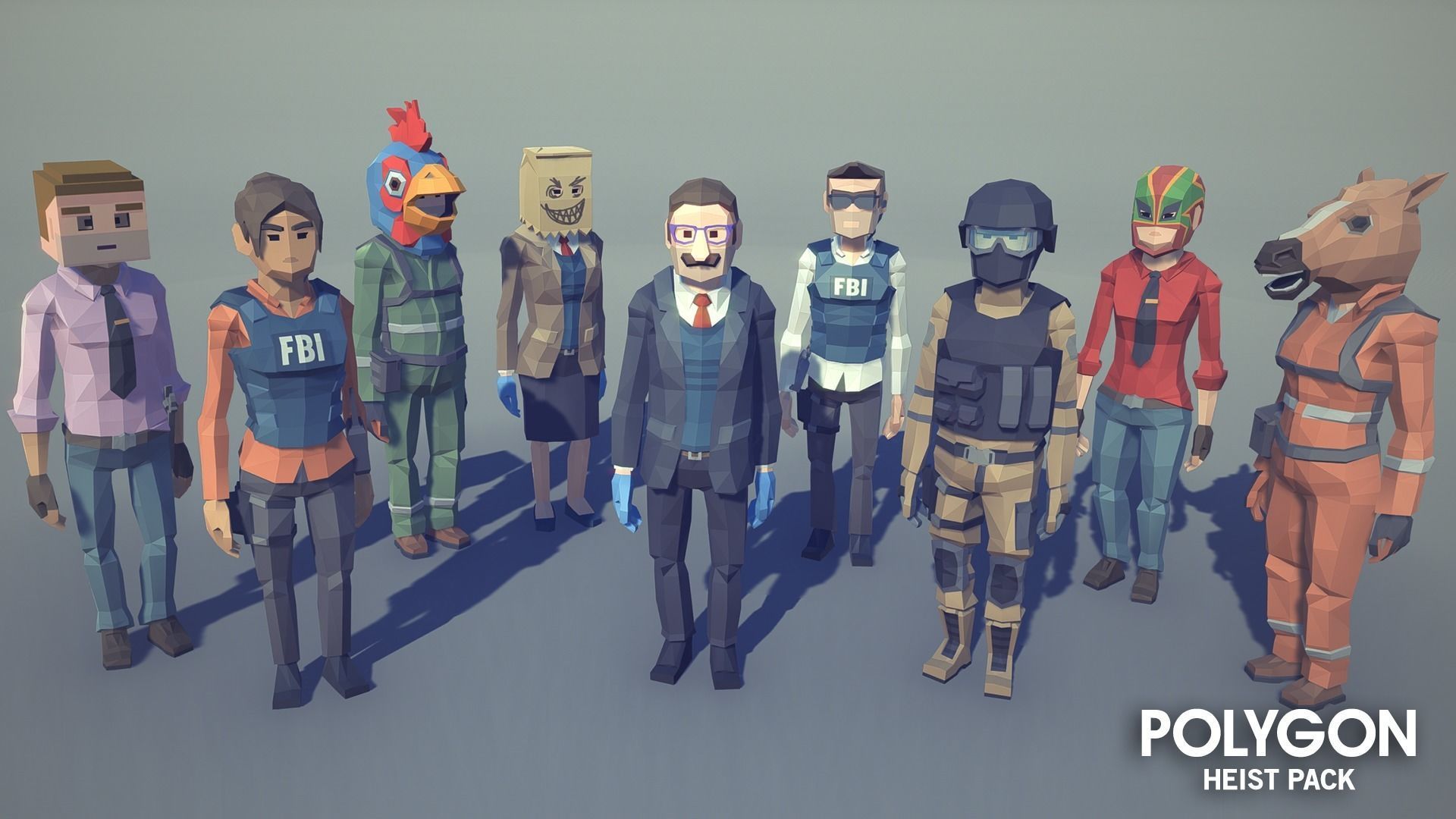 POLYGON - Heist Pack Low-poly 3D model_6