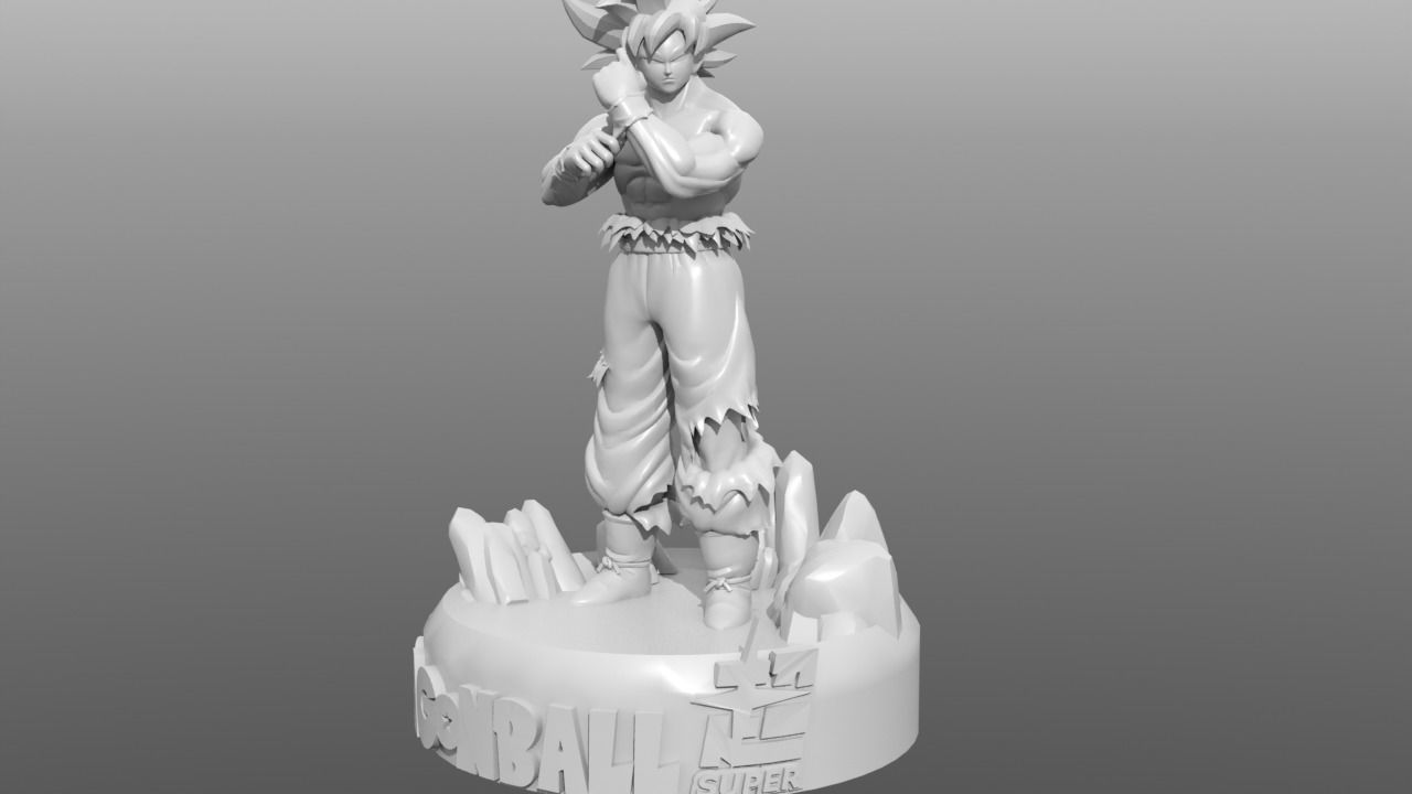 Goku Ultra Instinct V2 3D print model_2