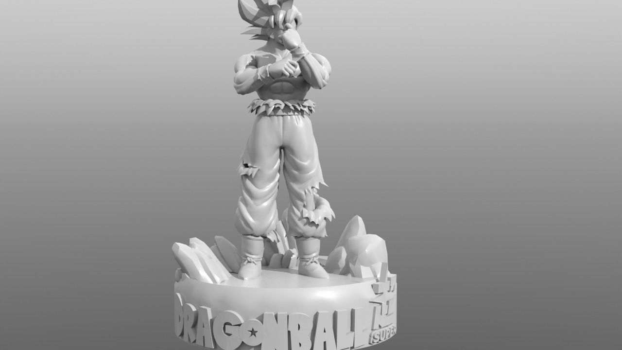 Goku Ultra Instinct V2 3D print model_4