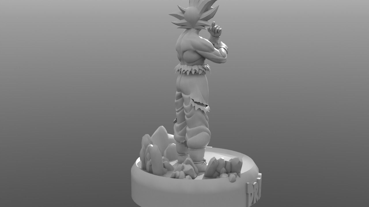Goku Ultra Instinct V2 3D print model_3