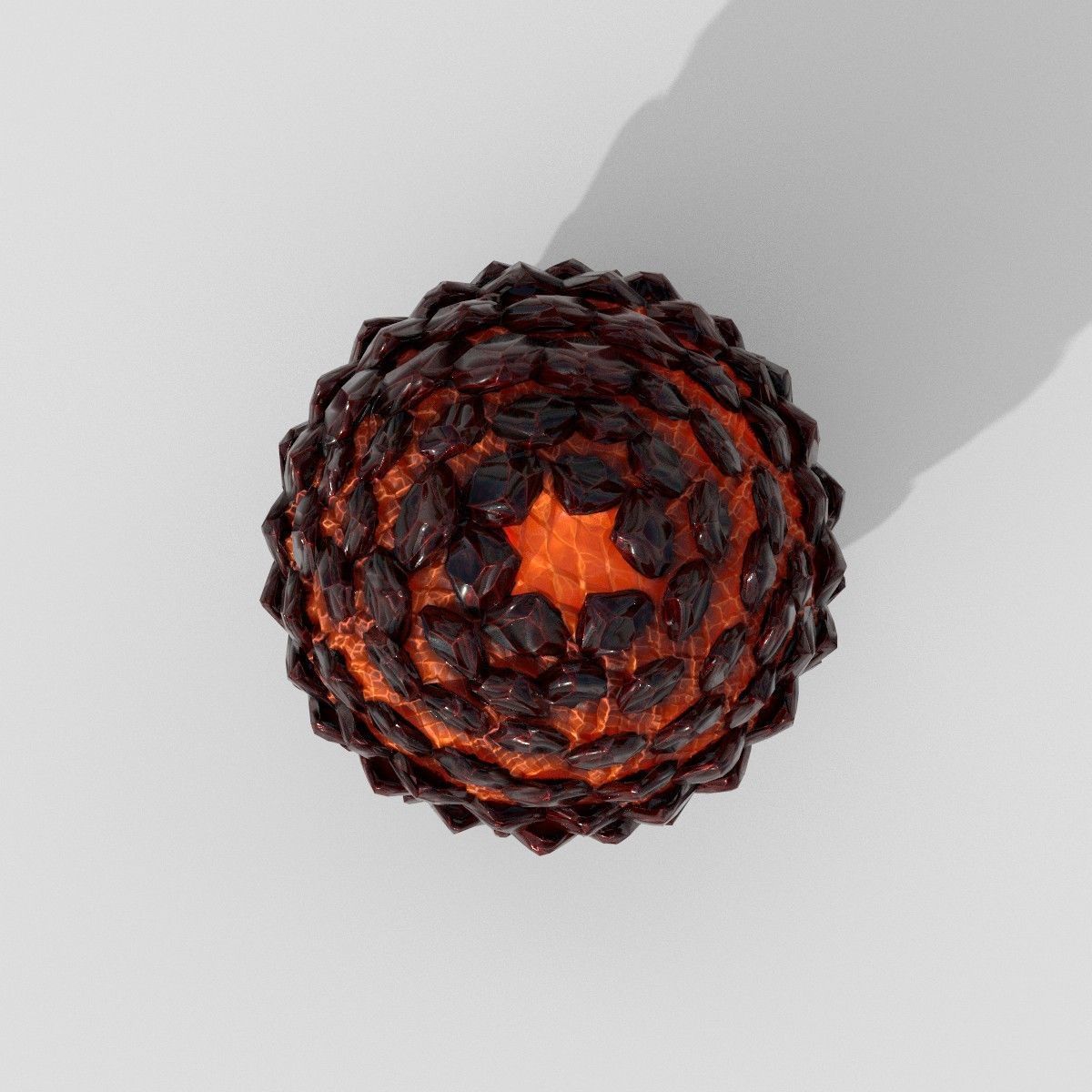 Dragon egg PBR low poly Low-poly 3D model_3