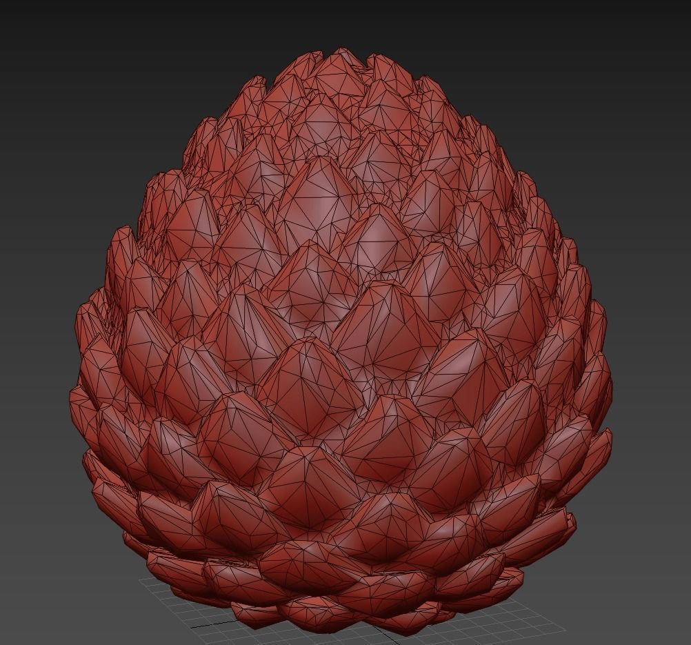 Dragon egg PBR low poly Low-poly 3D model_5