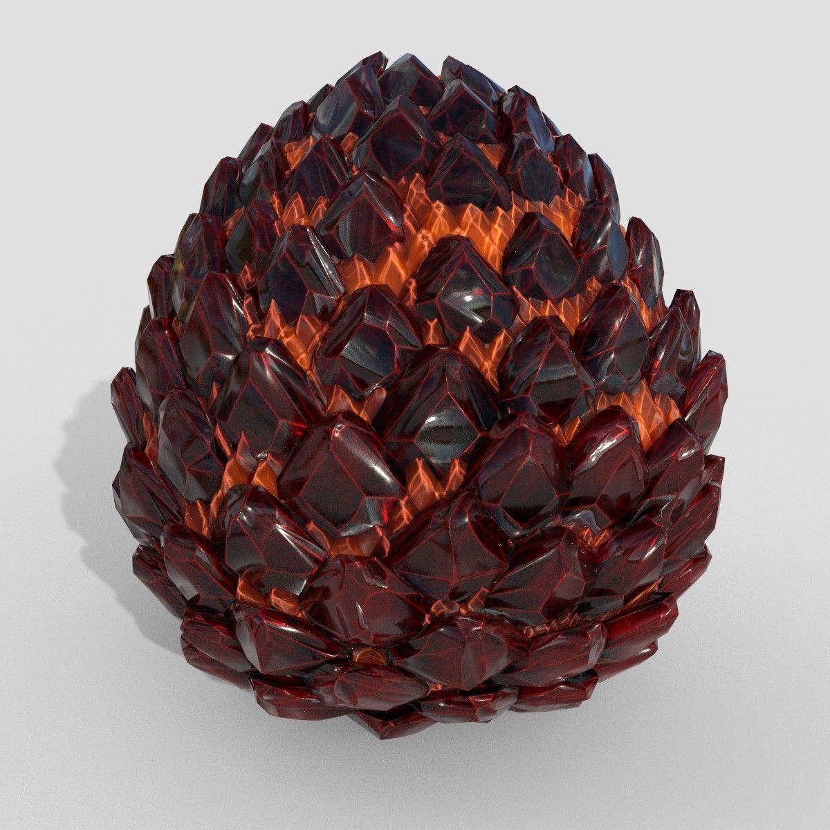 Dragon egg PBR low poly Low-poly 3D model_2