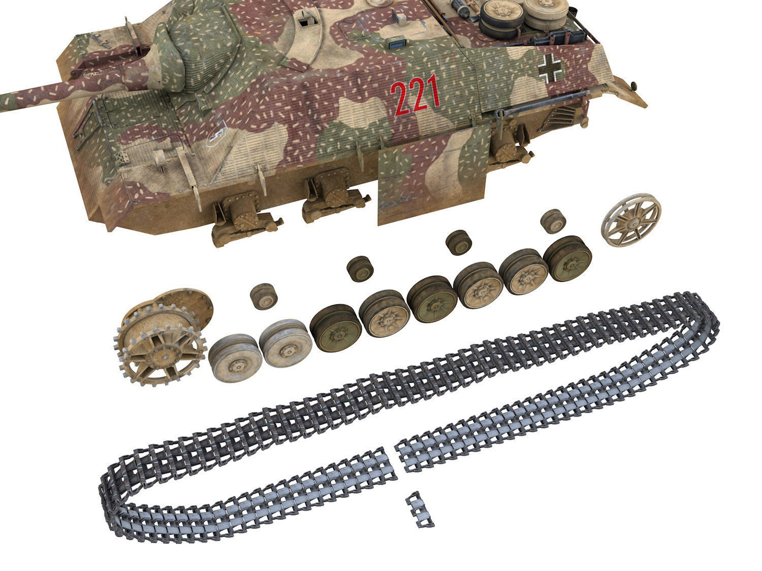 Jagdpanzer IV L70V Late Production - 211 3D model_10