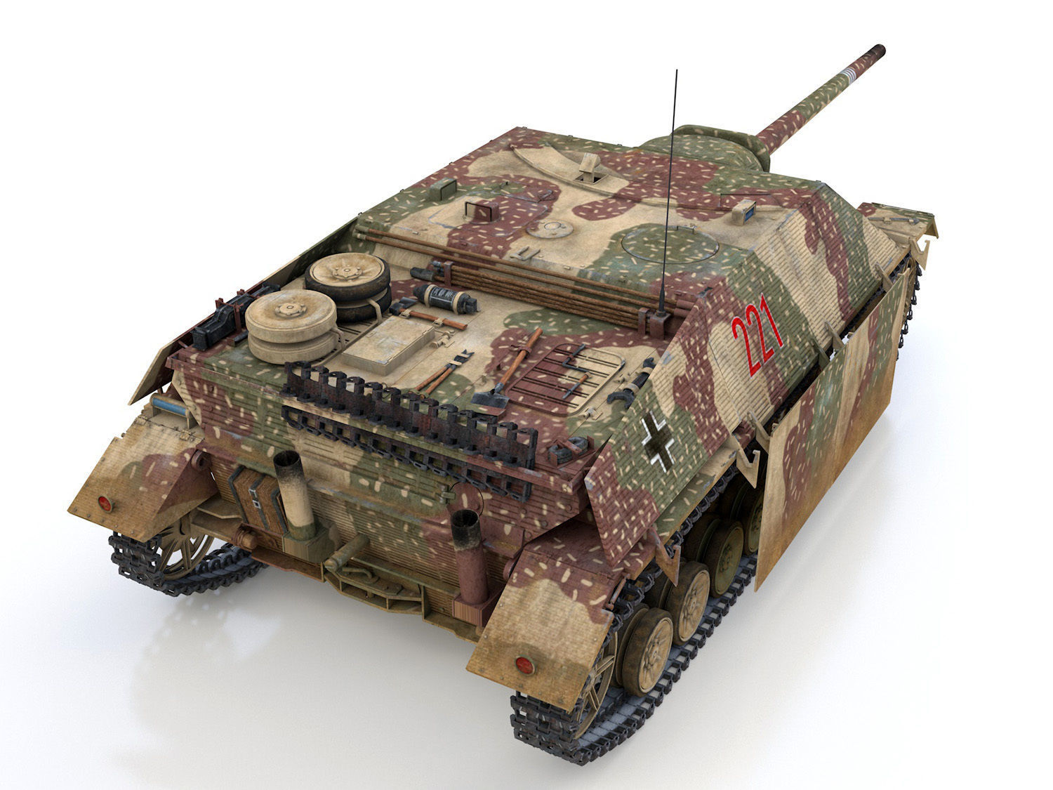 Jagdpanzer IV L70V Late Production - 211 3D model_5