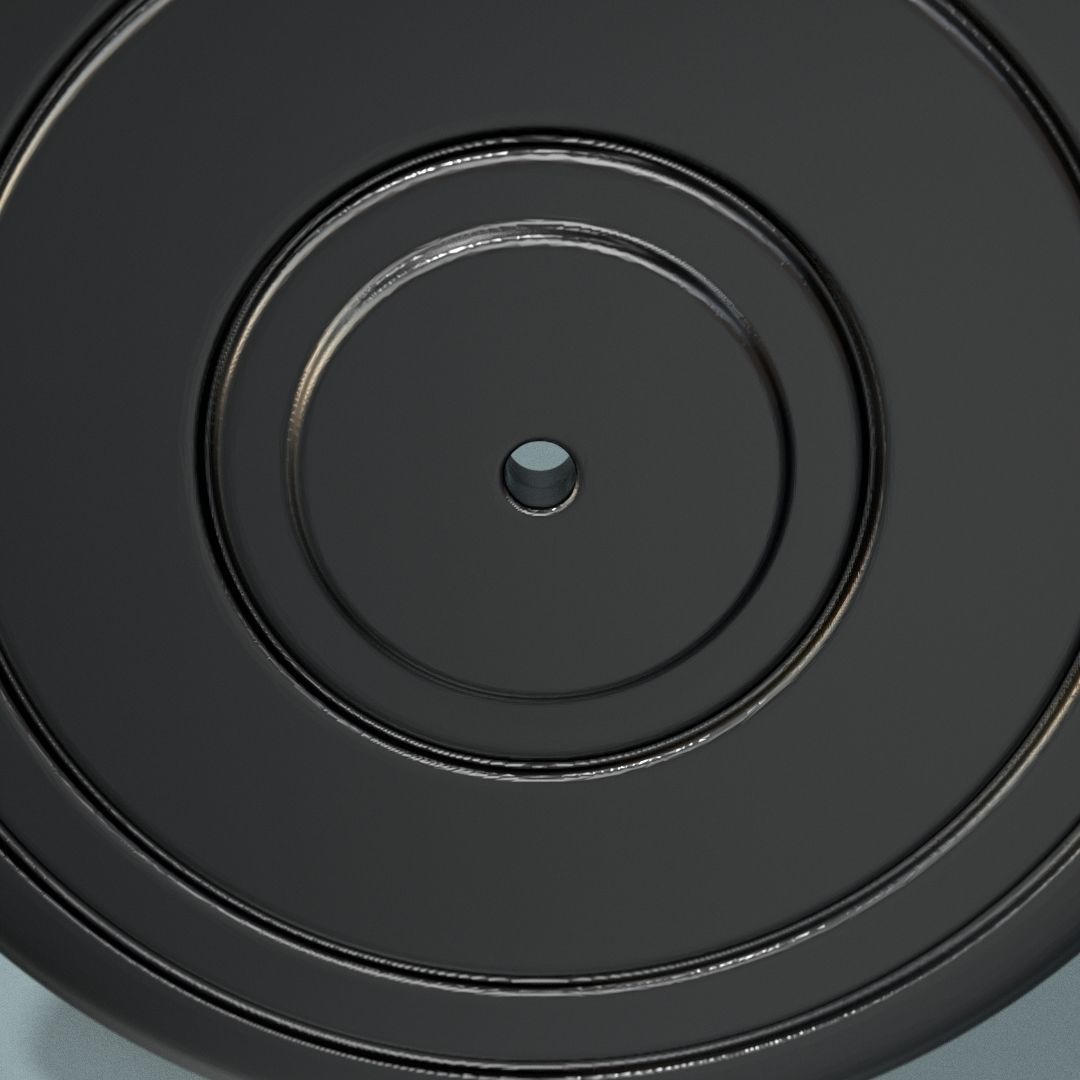 Vynil record pendant 3D print model_2