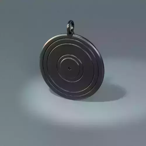 Vynil record pendant 3D print model