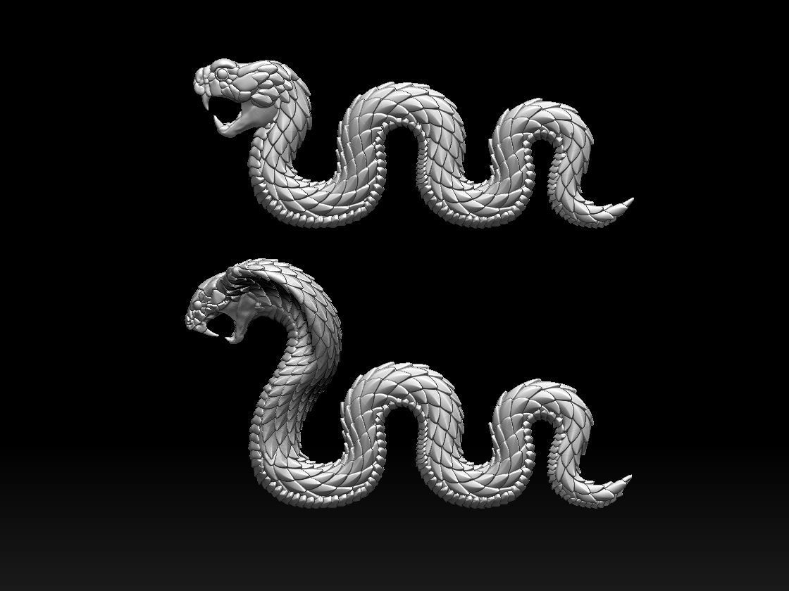 Cobra Snake 3D print model_3