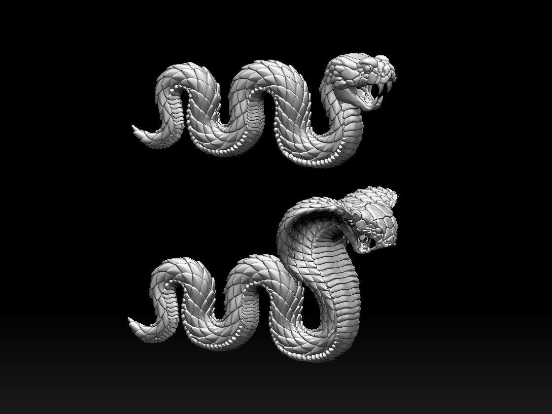 Cobra Snake 3D print model_1