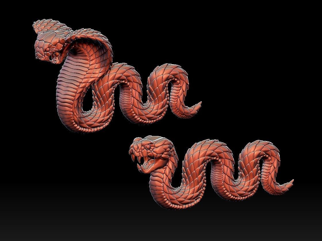 Cobra Snake 3D print model_12