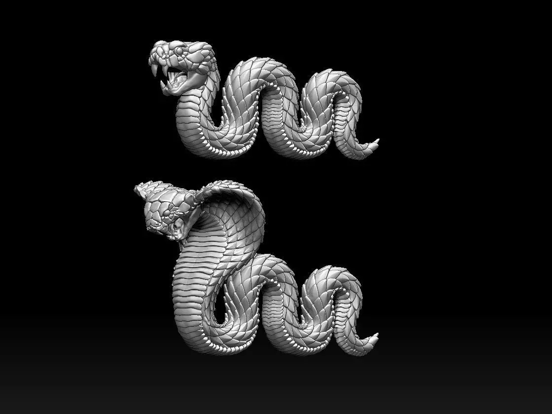 Cobra Snake 3D print model_0