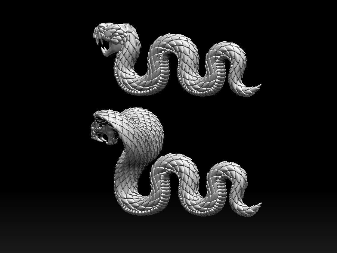 Cobra Snake 3D print model_2