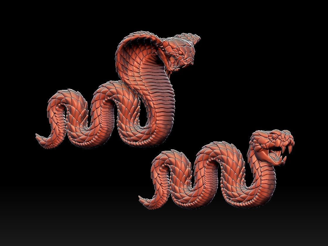 Cobra Snake 3D print model_10