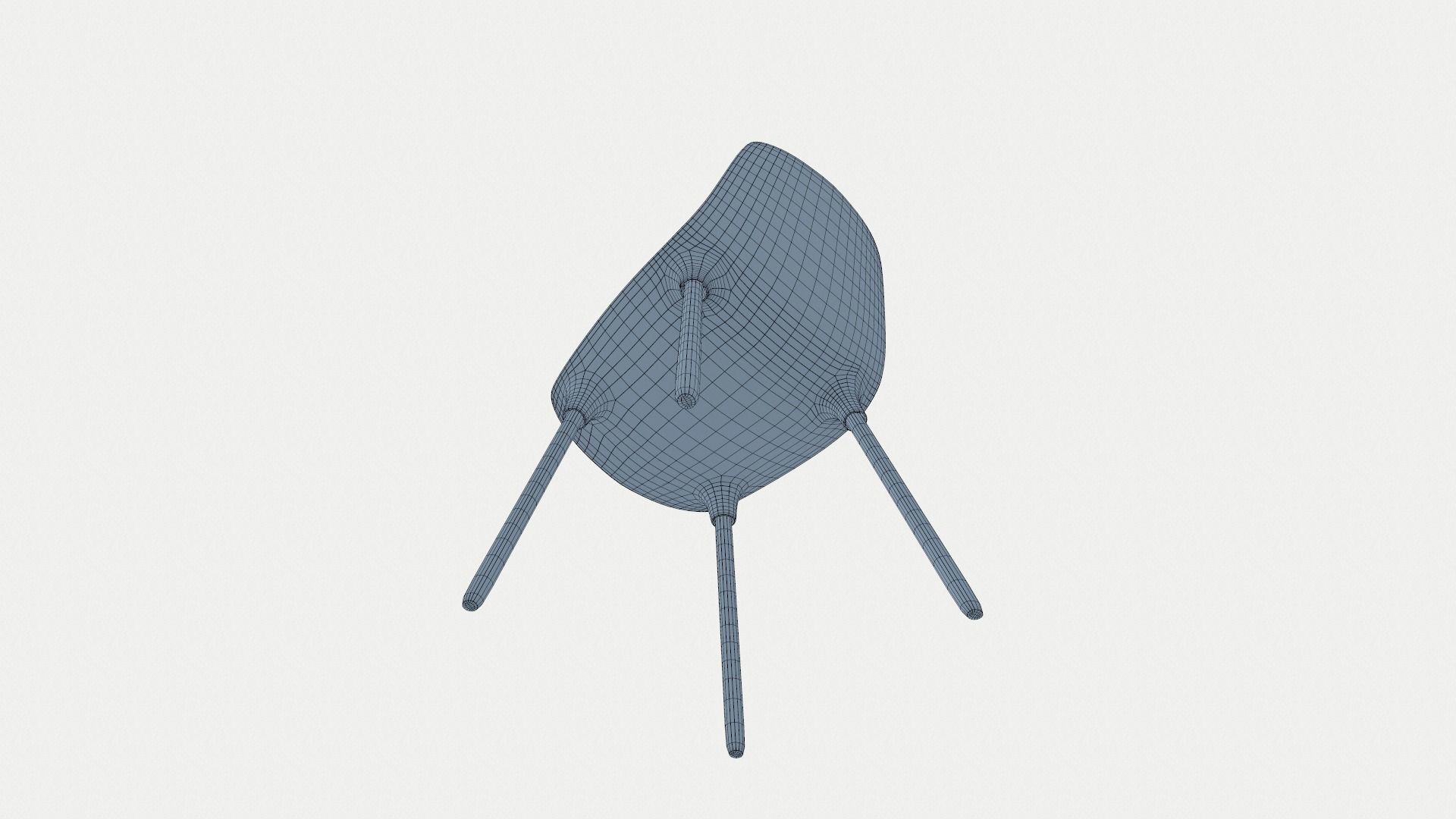 Small Leather Dining Chair Low-poly 3D model_9