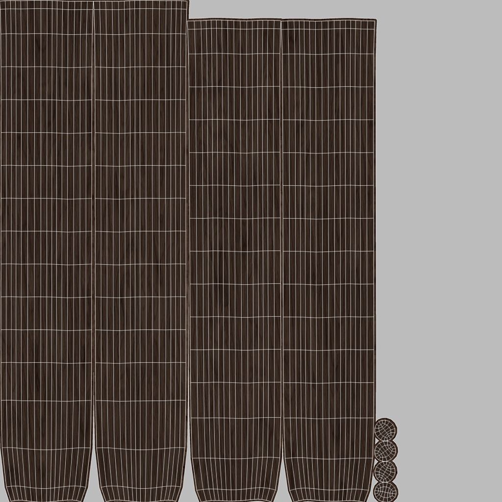 Small Leather Dining Chair Low-poly 3D model_11