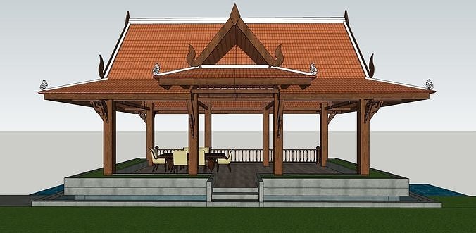 Hut or Kiosque 3D model