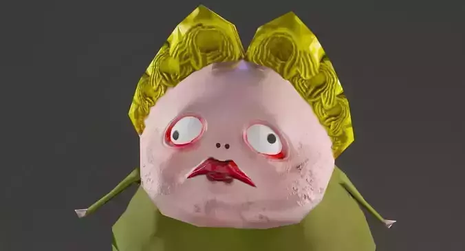 Your Fat Mom Lowpoly Character